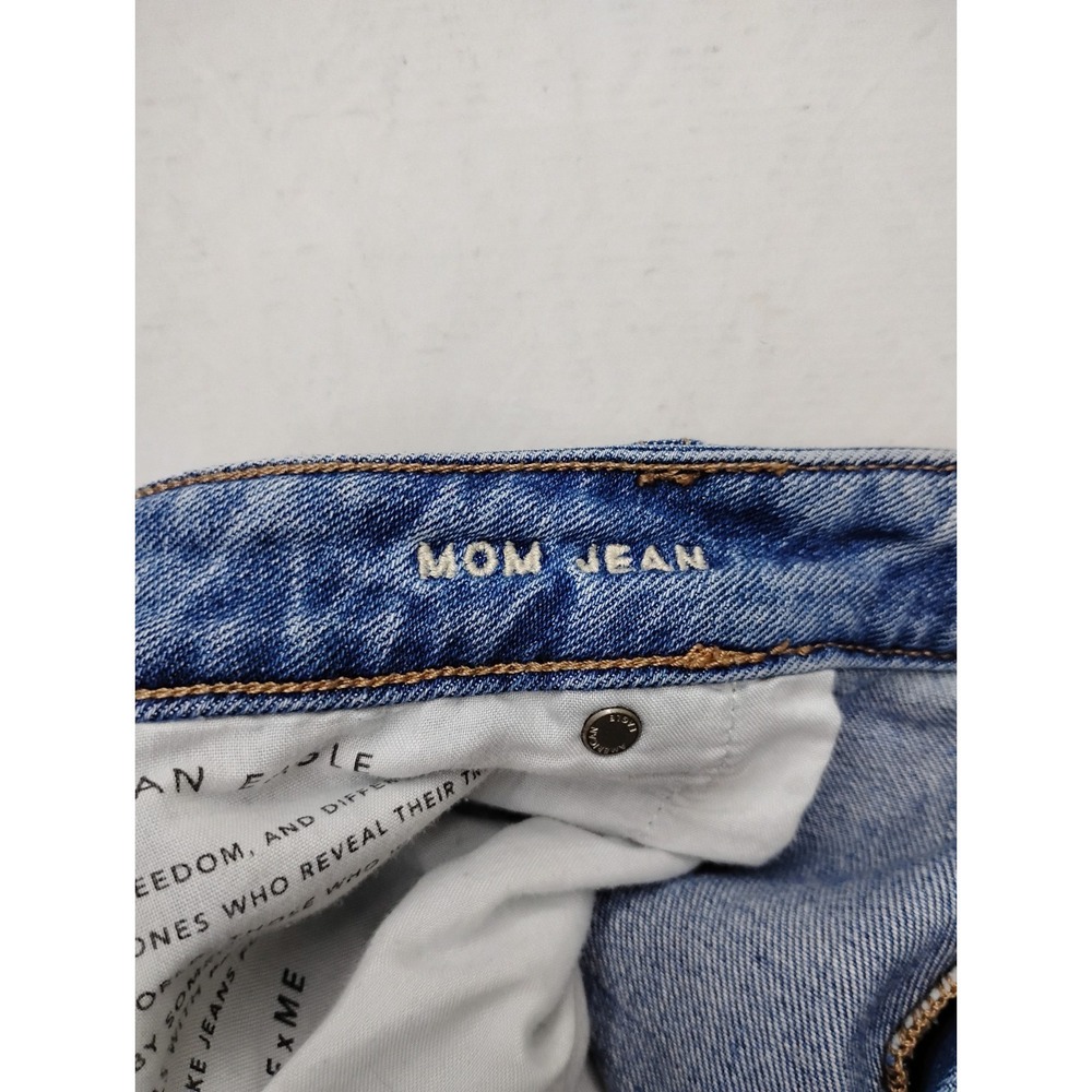 American Eagle Mom Jean Next Level Stretch Womens 18 Blue Denim High Rise 38x28 - Picture 9 of 12
